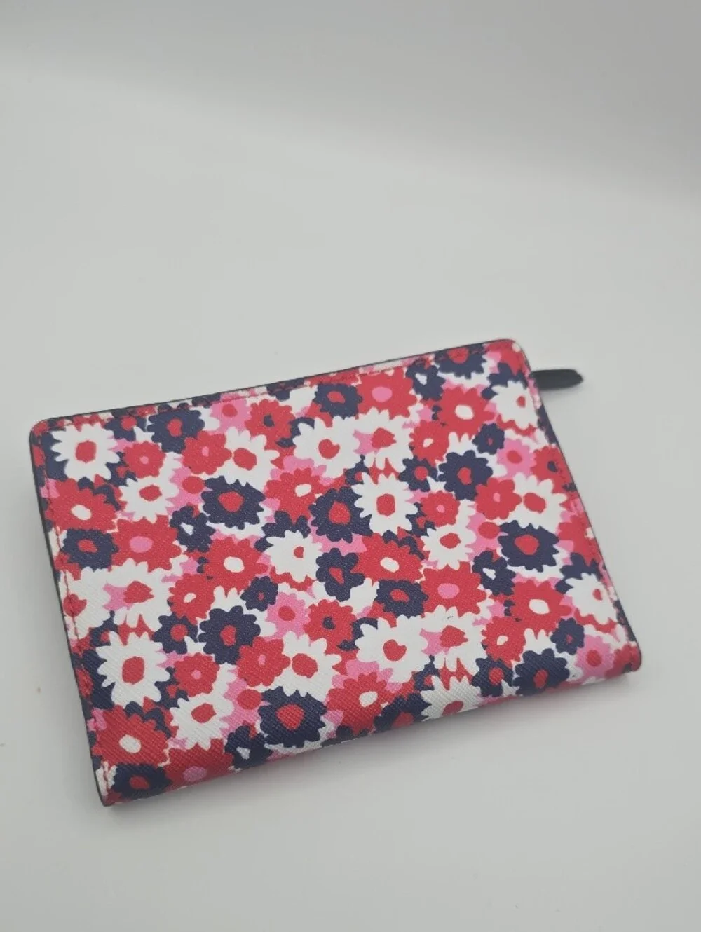 Michael Kors Floral Zip Wallet in Red, Pink, Navy & White
